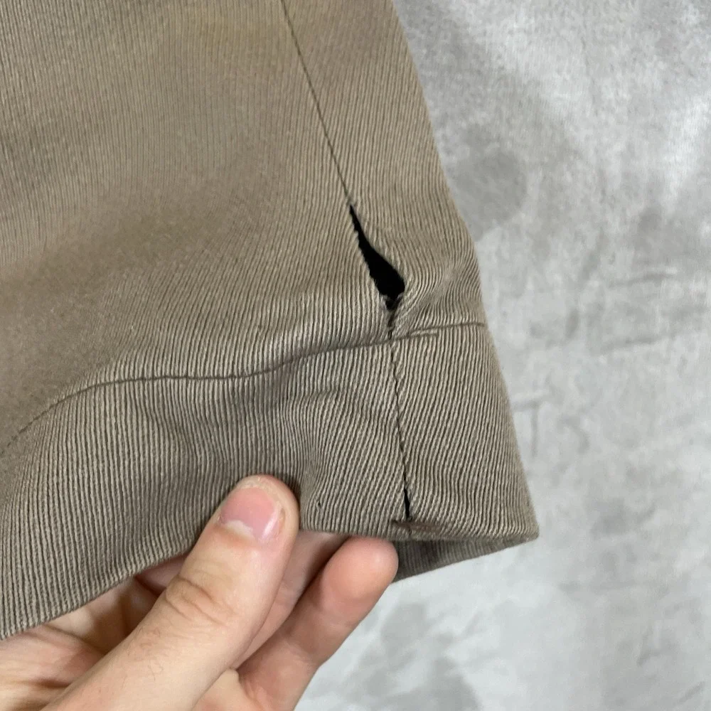 Antique 30s 40s Cotton Whipcord Pants Mens 29x29 Button Fly True Vtg Pleated
